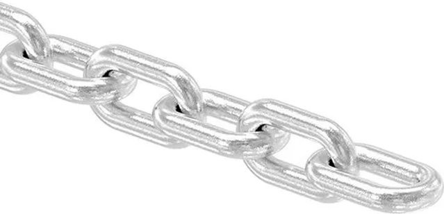 FeNau Edelstahlkette Kurzgliedrig V4A Silber Ø 5 mm DIN 766 - Bild 1