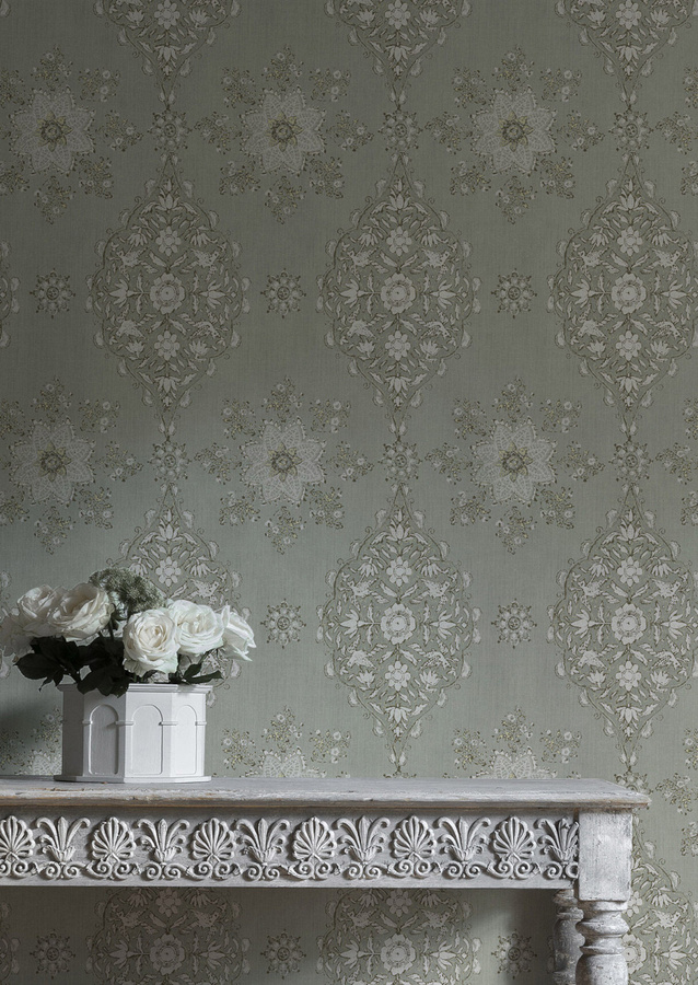 Lewis & Wood Tapete Pashmina Minton mit floralem und orientalischem Design aus Vlies - Bild 1