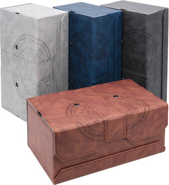 TAKARA TOMY Deckbox Würfelbox, Leder, Schwarz - Bild 1