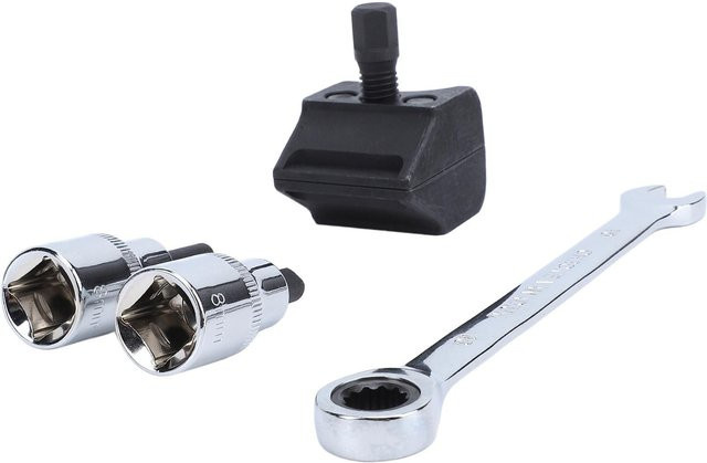 Neoglint Federbeinspreizer Universal Werkzeug für geteilte Nabe und Achsschenkel mit 10mm Schraubenschlüssel in White und Multicolour - Bild 1