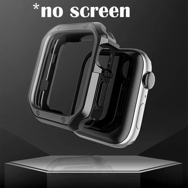OAKCHARM Uhrenarmband Schutzabdeckung, Metall-TPU, Schwarz, Unisex - Bild 1
