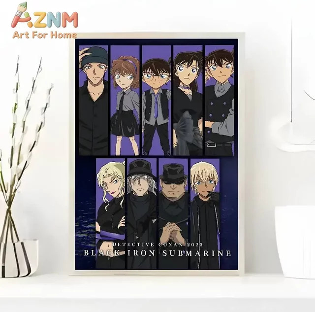 KAYOU Detective Conan Anime Kunstdruck Poster als Wanddekoration in Mehrfarbig - Bild 1