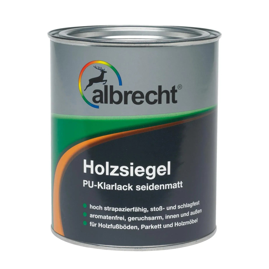 Albrecht Holzsiegel PU-Klarlack Transparent Seidenmatt 2,5 l - Bild 2
