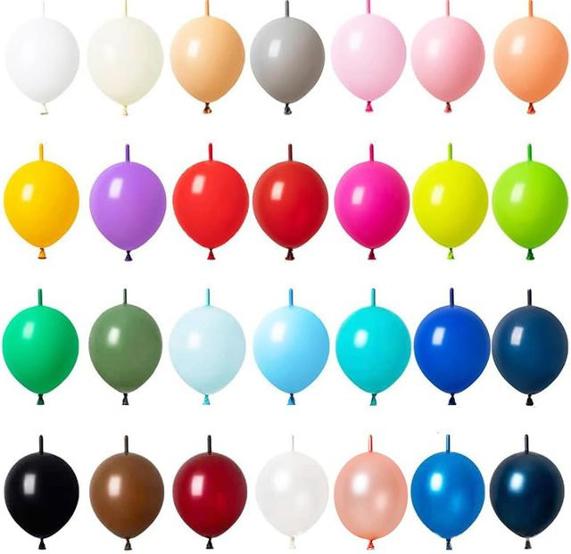 MicroPlush Metallische Chrom-Latexballons für Party-Dekoration in Silber, Pink und Multicolour, 6 und 12 Zoll - Bild 1