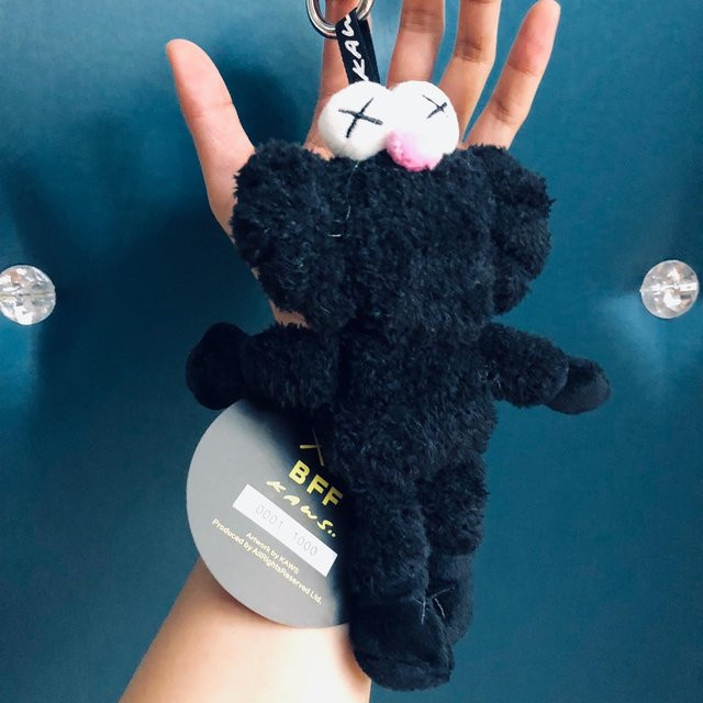 Bff Plüschpuppe Straßen-Spielzeugtasche Anhänger Schlüsselanhänger, Plüsch / Textil, Schwarz - Bild 1