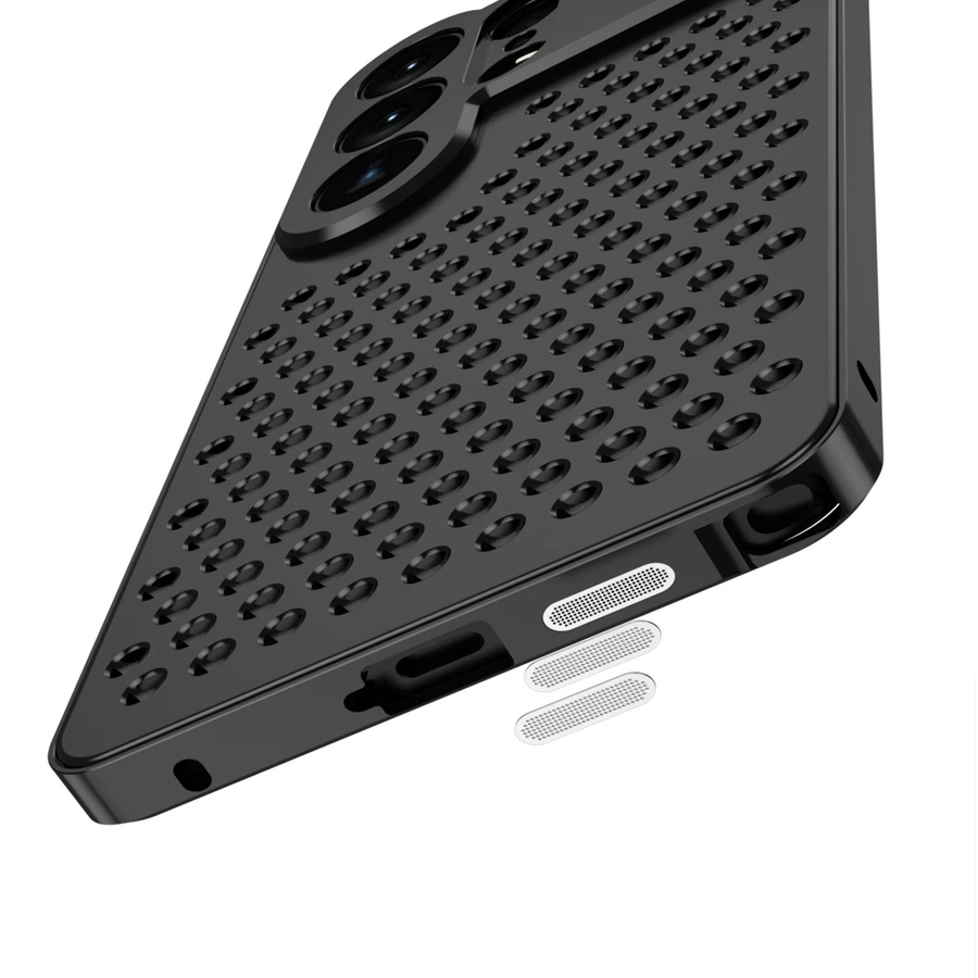 Xeber Aluminium-Handyhülle mit Duftfunktion und Wärmeableitung für Samsung S23 S24 S25 S26 Ultra in Silver oder Black mit Linsenschutz und Stoßfestigkeit - Bild 3