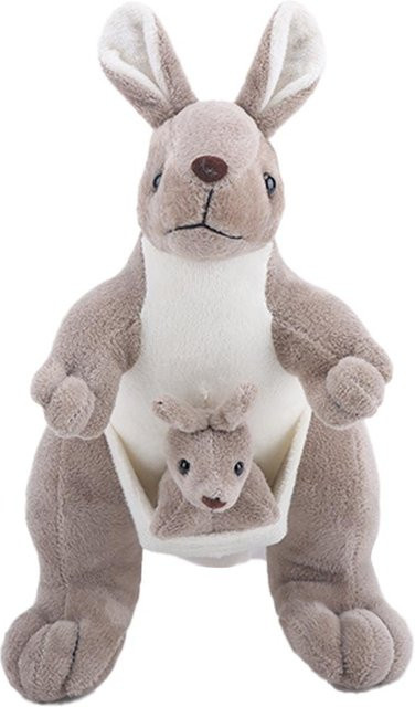 Binchi Fitness Känguru Mutter und Baby, Plüsch / Textil, 25cm, ab 3 Jahre - Bild 1