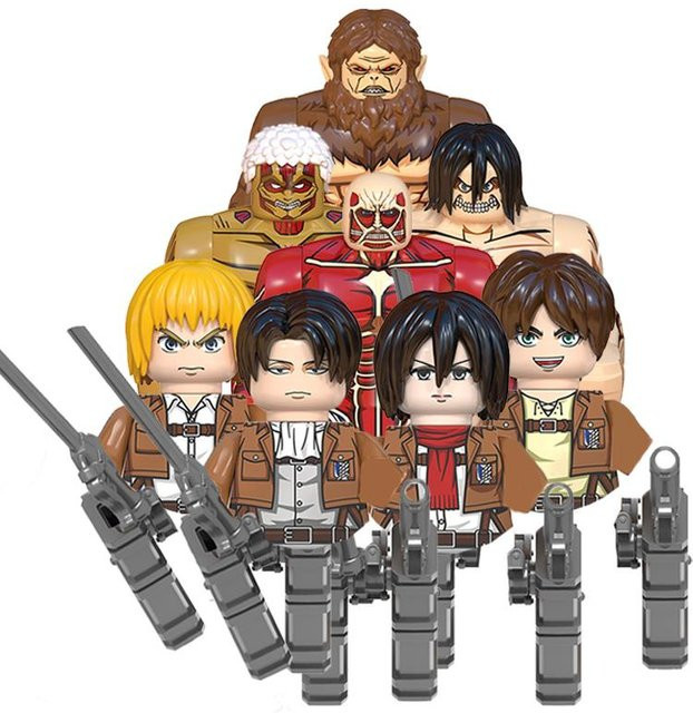 MOC Attack on Titan Eren Yeager Ackerman, Actionfiguren Bausteine, ab 6 Jahren - Bild 1