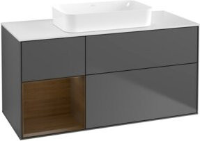 V&B Waschtischunterschrank Finion Anthrazit matt B/T: 120 x 60 cm - Bild 1