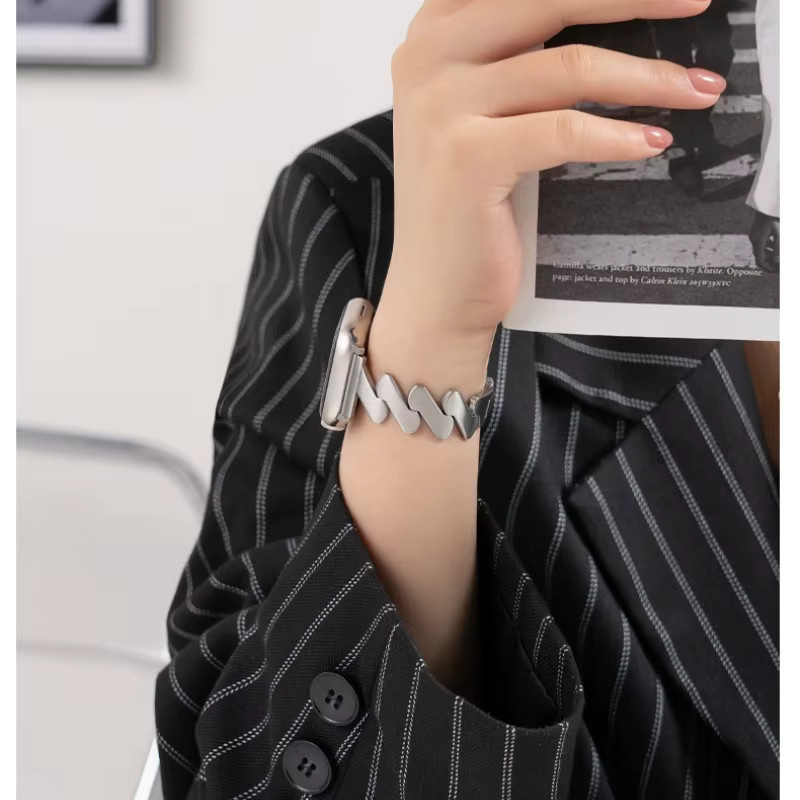 JBAILI Uhrenarmband Legierung, Silber, Damen - Bild 3