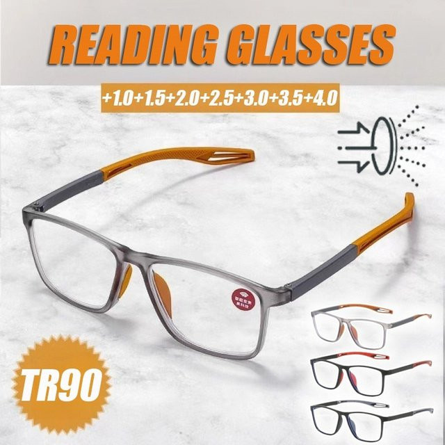 MOYOKA Lesebrille Rechteck, TR90, Vollrand, Unisex, Blaulichtfilter - Bild 1