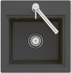 Villeroy & Boch Spüle Subway Style 50 S Flat in Weiß, bündig einbaubar, Keramik, mit Ablauf und Exzenter - Bild 1
