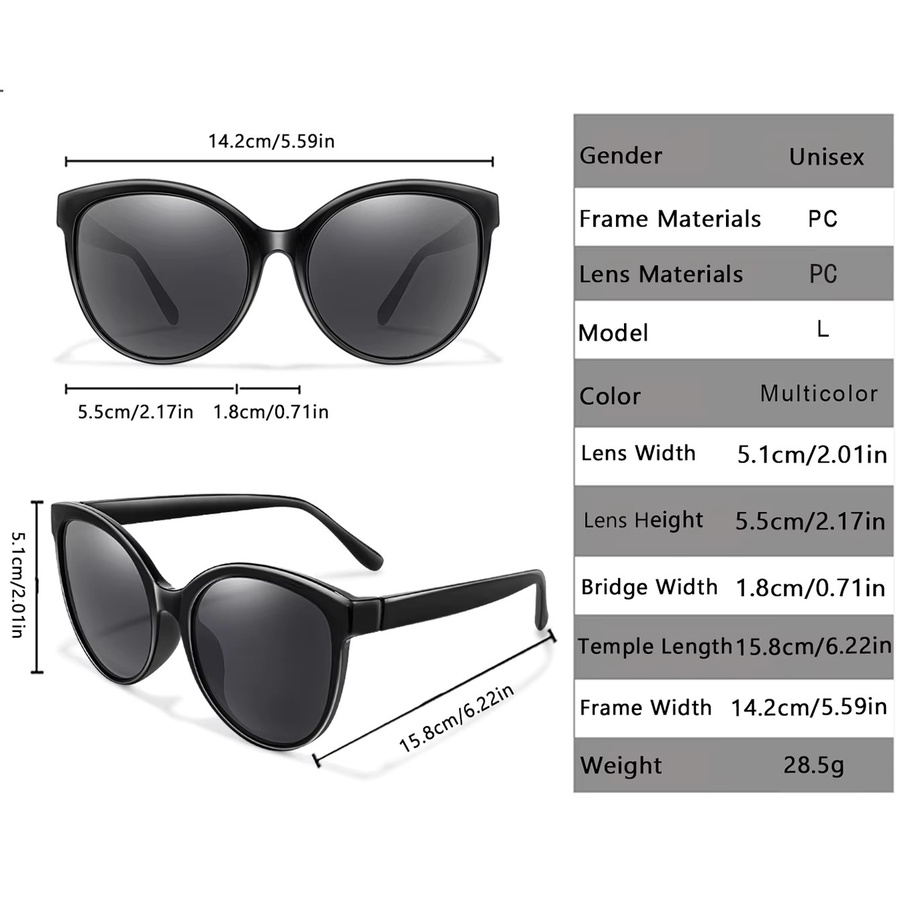 TAMWY Sonnenbrille, oval, Vollrand, Kunststoff, schwarz, Damen - Bild 2