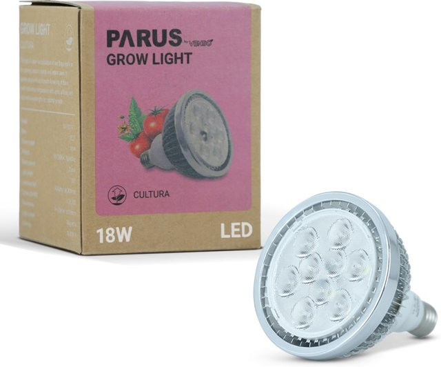 Parus by Venso LED Pflanzenlampe Cultura Vollspektrum E27 18W für Kräuter, Gemüse und Blühpflanzen - Bild 2