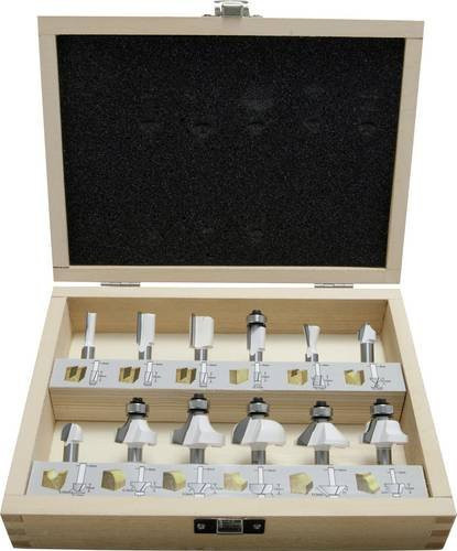 Makita Fräser-Set D-53556, 12-teilig mit 8mm Schaftdurchmesser - Bild 1