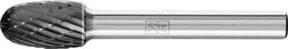 PFERD Hochleistungsfrässtift Tropfen TRE aus Hartmetall in Grau, Durchmesser: 10 mm, Länge: 16 mm, Schaft-Durchmesser: 6 mm, Z3P HICOAT universal - Bild 1