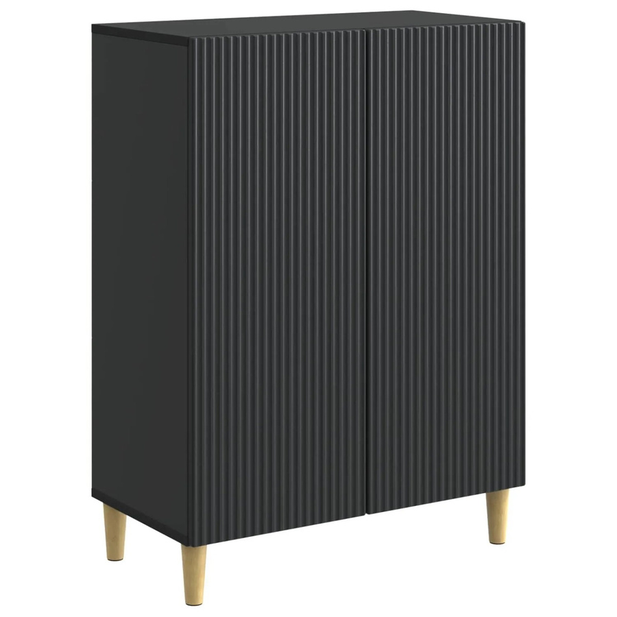 vidaXL Sideboard Schwarz im Vintage-Design aus Holzwerkstoff, B/T/H: 66 x 34,5 x 90 cm - Bild 2
