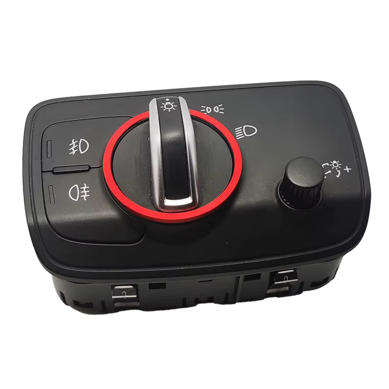 Dekorative Ring Trim Rahmen Aufkleber für Audi A3 S3 Q2 Scheinwerfer Control Schalter Knopf Auto Innen Zubehör - Bild 3