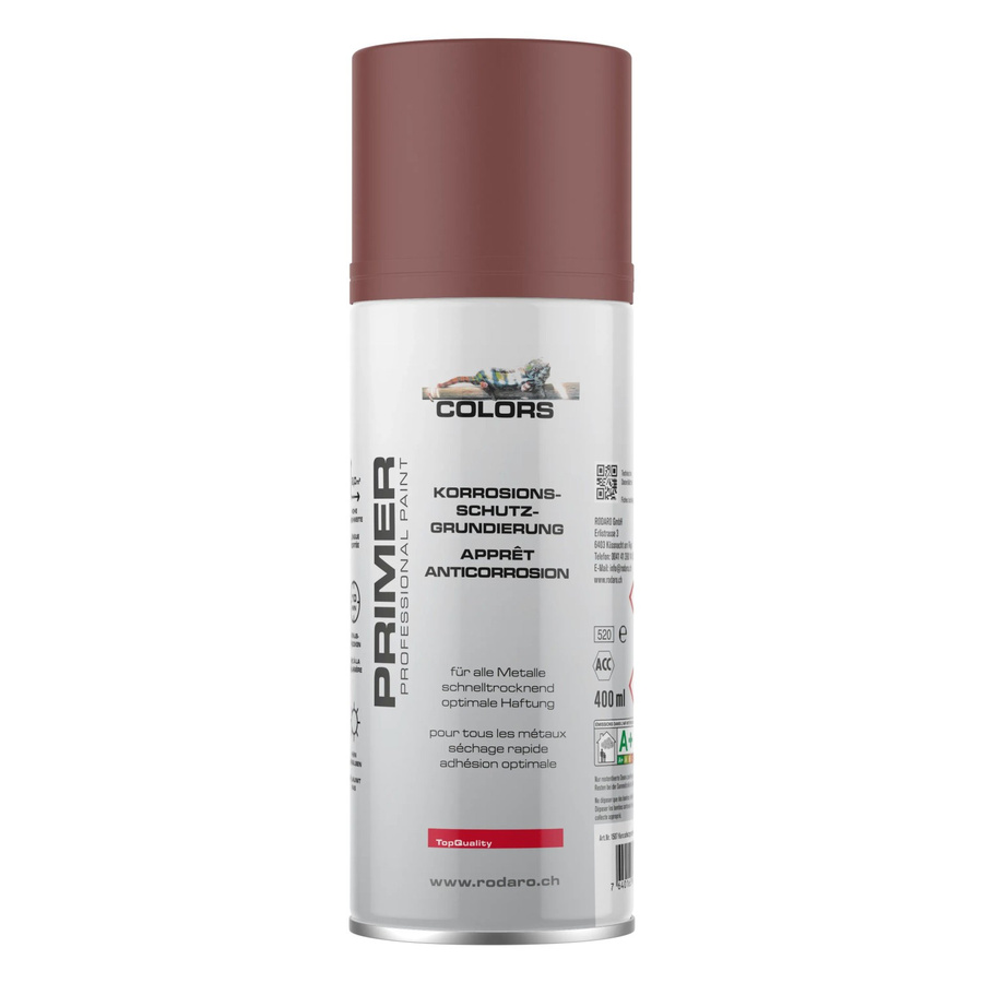 COLORS Korrosionsschutzgrundierung Sprühlack für Metall in Rotbraun, 400 ml - Bild 2