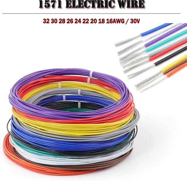 UL1571 Elektrokabel mit verzinntem Kupfer und PVC-Isolator für DIY LED-Anwendungen in Weiß oder Mehrfarbig - Bild 1