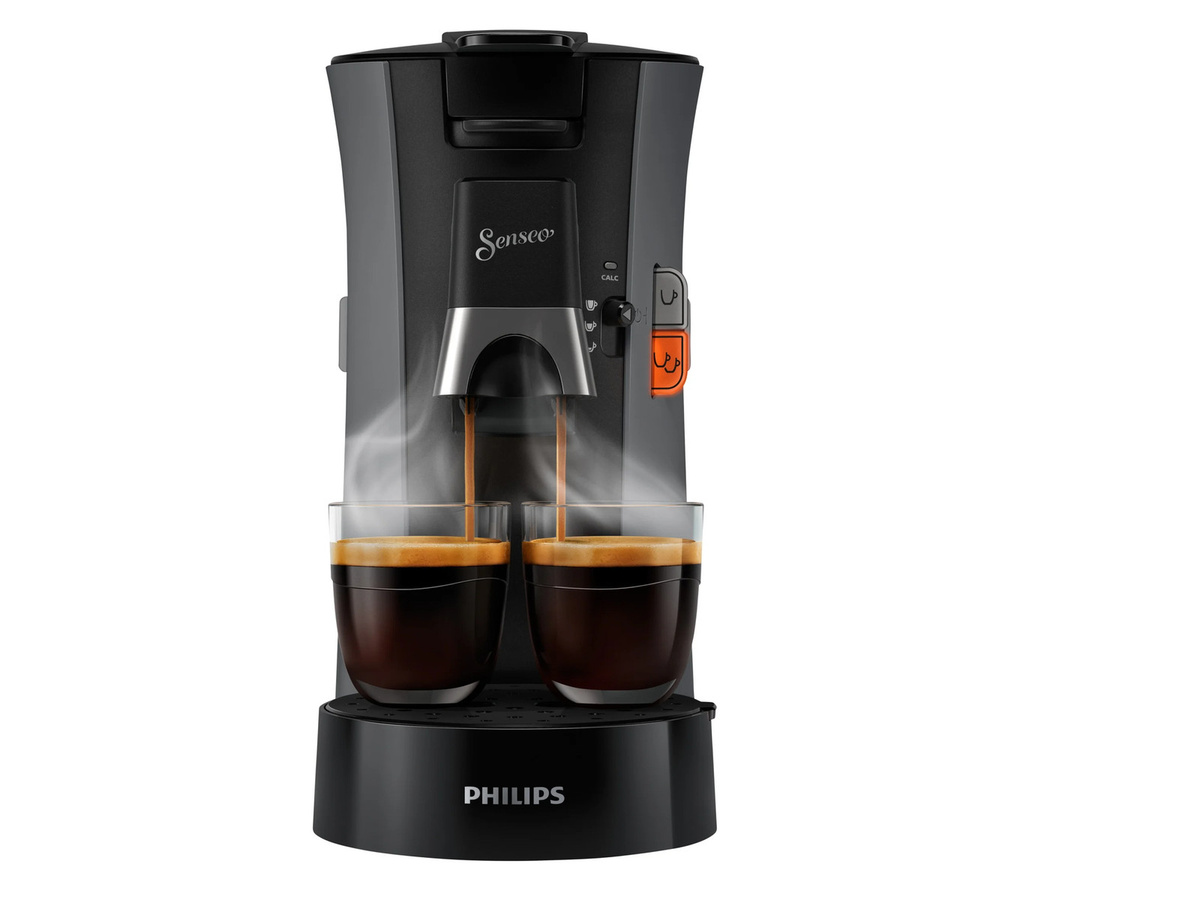 Philips Senseo Select CSA230/50 Kaffeepadmaschine in Schwarz und Grau mit Abschaltautomatik und Entkalkungsprogramm - Bild 3