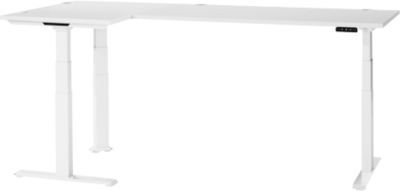 Schäfer Shop Genius Winkelschreibtisch Modena Flex, elektrisch höhenverstellbar, weiß, B: 200 cm, T: 160 cm - Bild 1