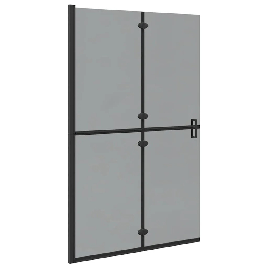 vidaXL Walk-In Duschwand aus Glas in Schwarz, rechteckig, B: 120 cm, T: 6,5 cm, H: 190 cm - Bild 2
