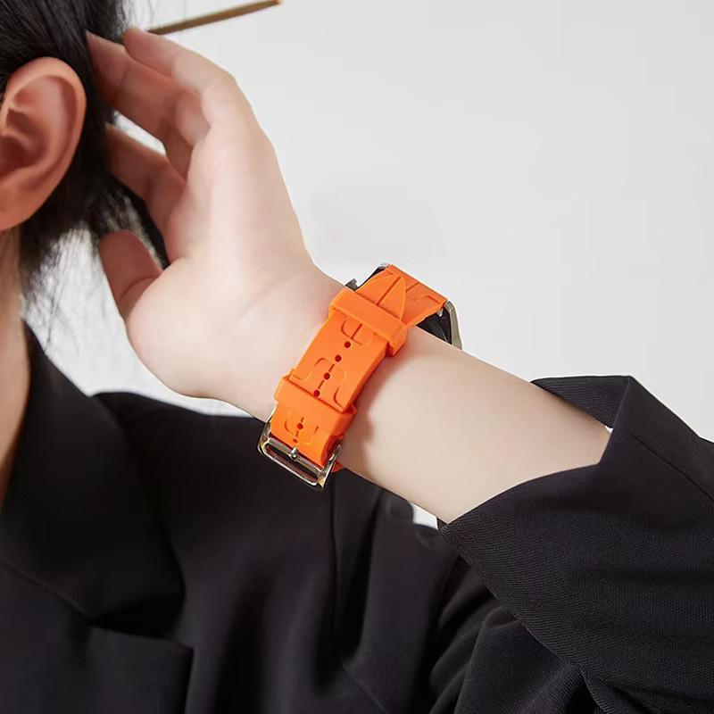 Huawei Uhrenarmband, Silikon, orange, Unisex - Bild 1