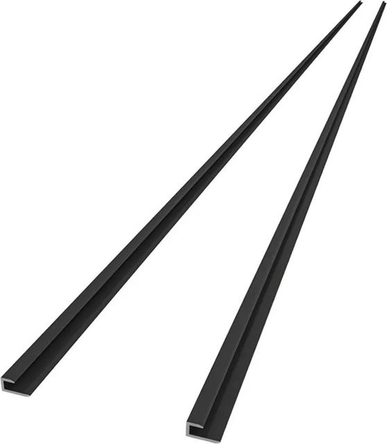 Duschparadies Montageprofil Ux2 für Duschrückwand aus Aluminium in Schwarz, Länge: 210 cm - Bild 1