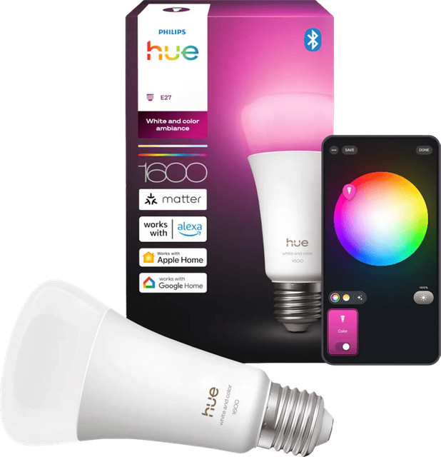 Philips Hue A67 White & Color LED Smart Bulb E27 mit 1.600 lm und Bluetooth - Bild 1