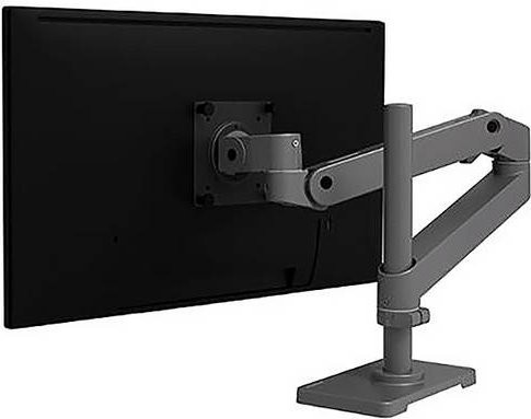 Ergotron LX Pro Monitorarm mit hoher Säule für 1 Display bis 34 Zoll, Tischhalterung, VESA 75x75 mm, Grau - Bild 1