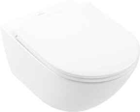 Villeroy & Boch Combi-Pack Wand-Tiefspül-WC Artis TwFl Washdown in Weiß, wandhängend, mit WC-Sitz - Bild 1