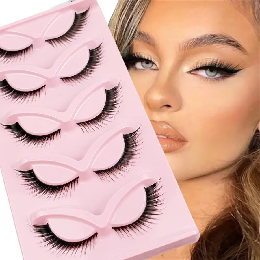 LIMEIKAI Künstliche Wimpern, 5 Paar, Unisex - Bild 4