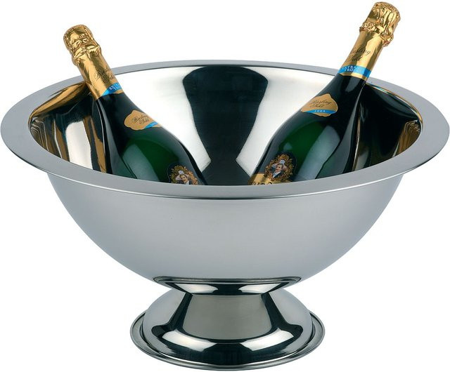APS Champagnerkühler aus Edelstahl in Silber mit 12 l Volumen - Bild 1