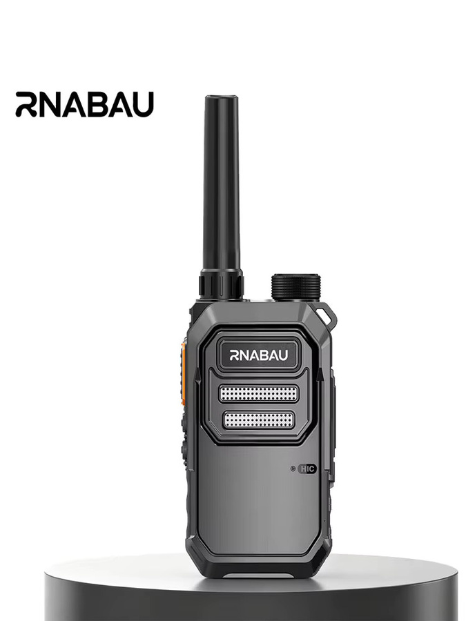 RNABAU Mini Walkie-Talkie X3 Langstrecken-Funkgerät in Schwarz mit 16 Kanälen, UHF 430-440MHz und 8000mA Akku - Bild 5