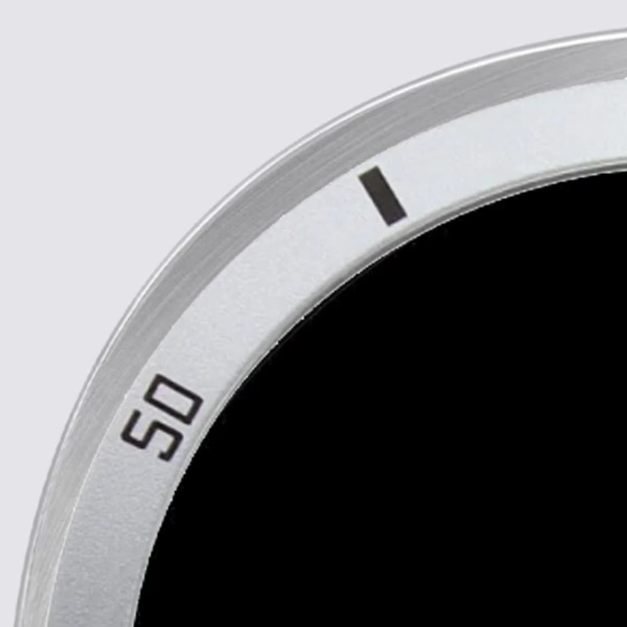 CAOWTAN Lünettenring für Samsung Galaxy Watch 8, Edelstahl, Silber, Unisex - Bild 4
