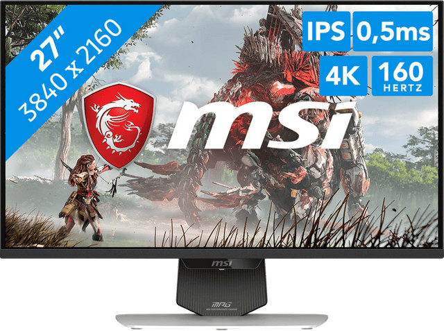 MSI MPG 274URDFWDE E16M Gaming-Monitor, 27 Zoll, 4K UHD, IPS, Weiß, 320 Hz, 0.5 ms, HDMI, DisplayPort, USB-C - Bild 3