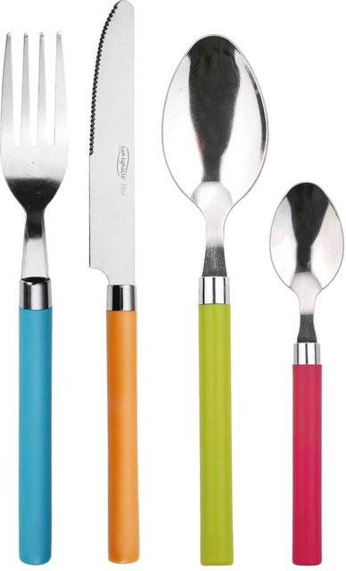 SAN IGNACIO Besteckset HAPPIE COLORS aus Edelstahl in bunt, 24-teilig - Bild 1