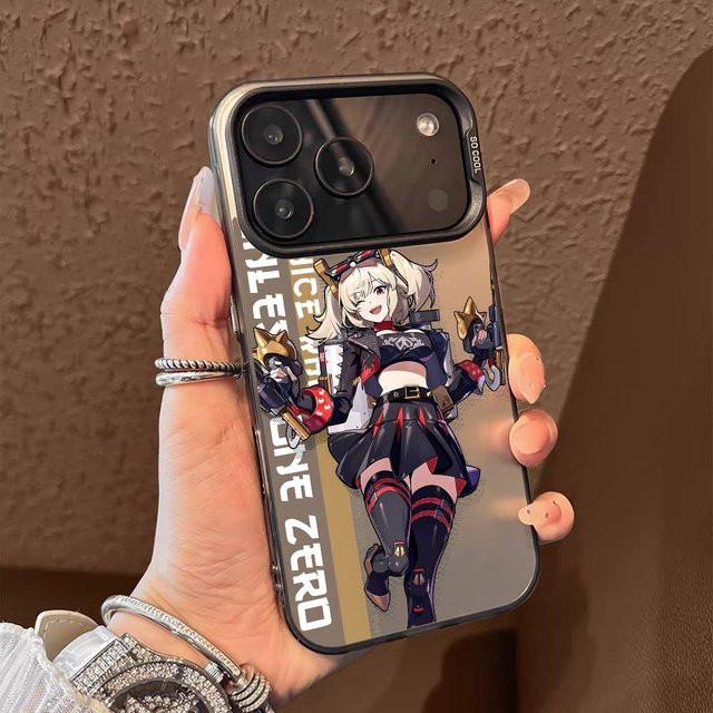 Burnice Aurora Handyhülle für Apple iPhone 11 bis 17 Pro Max, matt, metallisch, mehrfarbig - Bild 1
