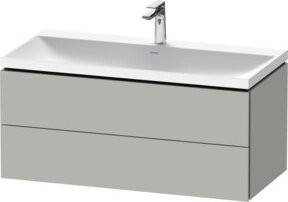 Duravit L-Cube Möbel-Set in Betongrau, wandhängend mit 2 Schubladen, B: 100 cm, T: 48 cm, H: 48 cm - Bild 1