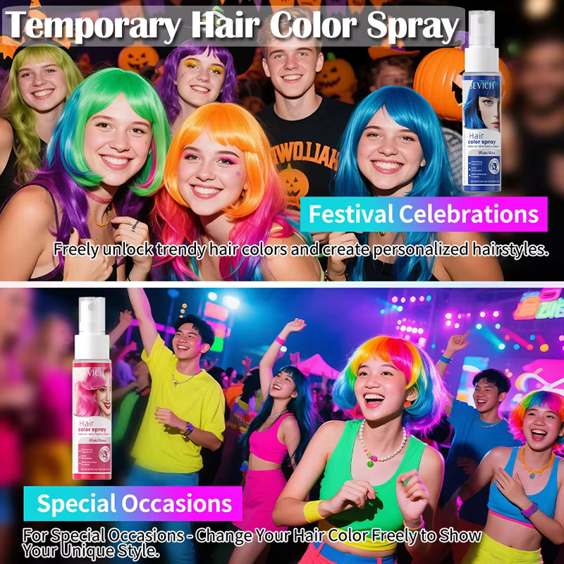 Sevich Temporäres Haarspray, 8 Farben, Unisex - Bild 5