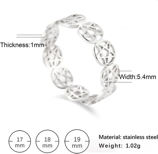 YULIN Ring Edelstahl, Silber, Damen - Bild 1