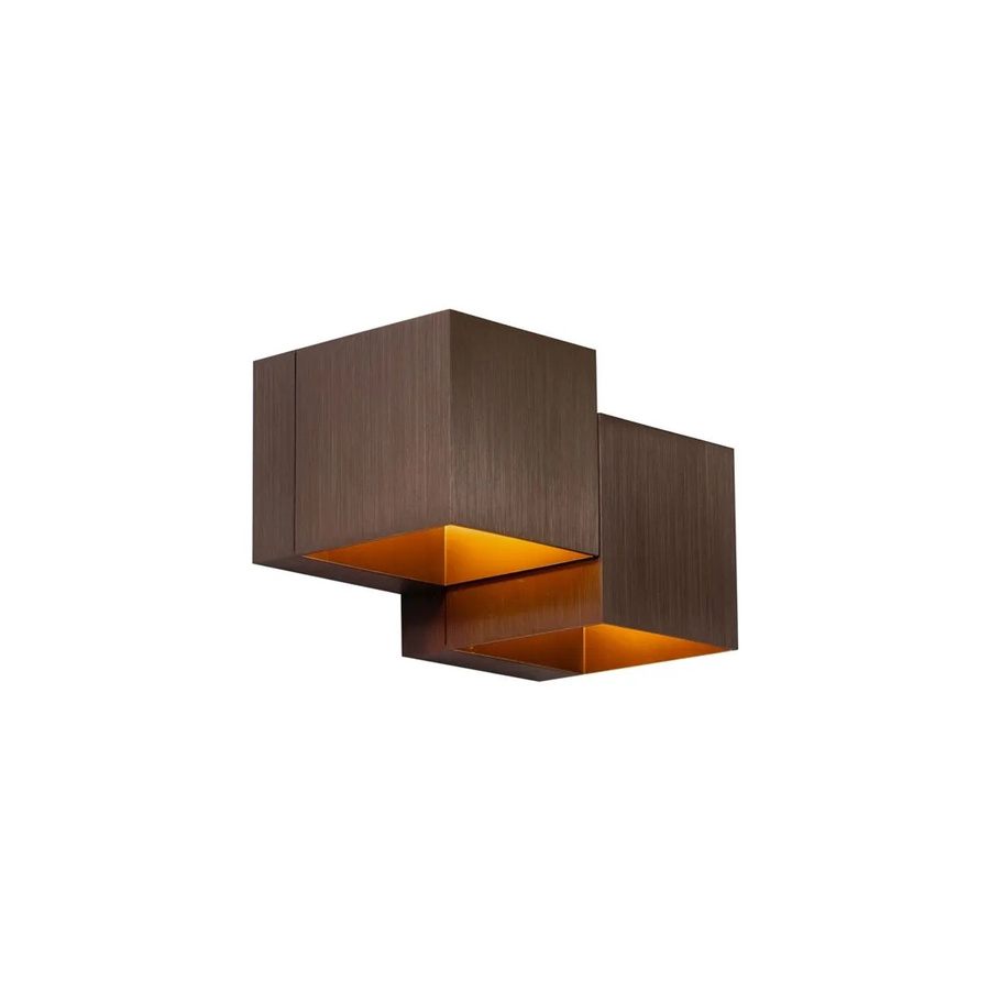 QAZQA Moderne Wandleuchte Transfer Double in Dunkelbronze, 2-flammig mit G9 Fassung - Bild 2