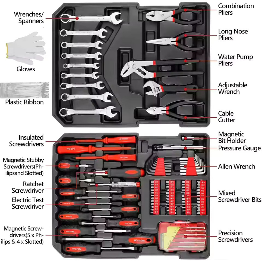 Betuyoo 799-teiliger Mechaniker-Werkzeugsatz im Rollkoffer mit Steckschlüsselsatz für Reparaturen und den täglichen Gebrauch - Bild 2