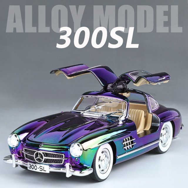 RMZ city 300SL 500K Oldtimer, Miniaturmodell, 1:24, Metall, Licht und Sound - Bild 1