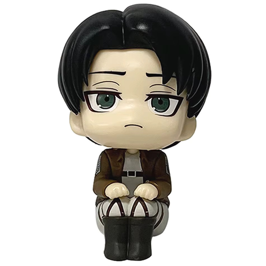 Bandai Attack On Titan Figuren Q Edition, 2-teiliges Set, Sitzende Puppen - Bild 3
