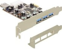 Delock USB 3.0 PCIe Erweiterungskarte mit 3 externen und 1 internen Anschluss (89281) - Bild 1