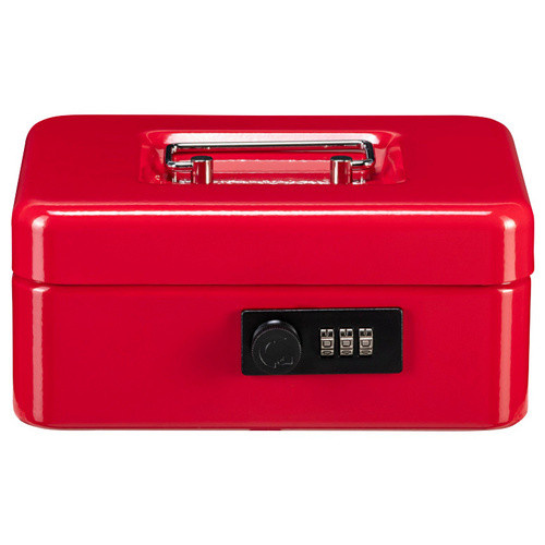 Burg-Wächter Geldkassette Money Code 5020 aus Stahl, rot, B/H/T: 20 x 9 x 16 cm - Bild 2