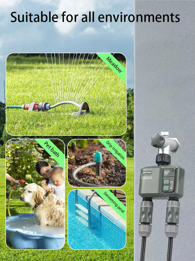 Tuya WLAN-Bewässerungstimer für den Außenbereich in Grau mit Regenverzögerung und programmierbarer Steuerung für deinen Gartenschlauch - Bild 7