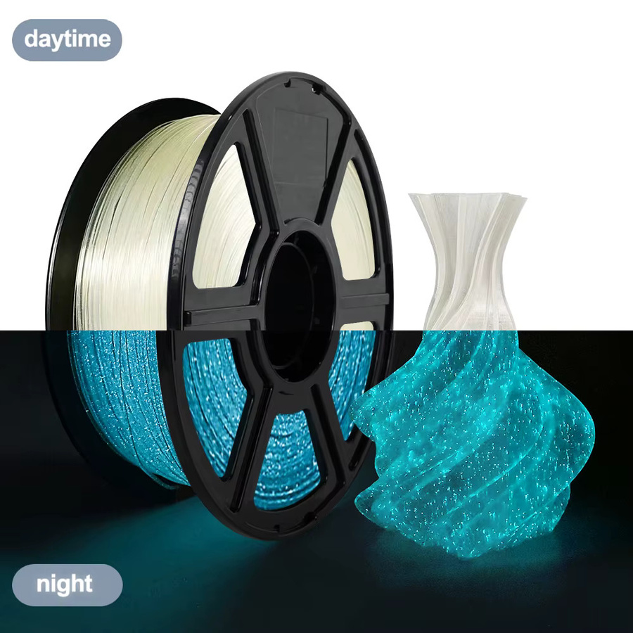 3D Maliang Luminous PLA Filament Blue & Green im Dunkeln leuchtend, Durchmesser: 1,75 mm, 250 g - Bild 4